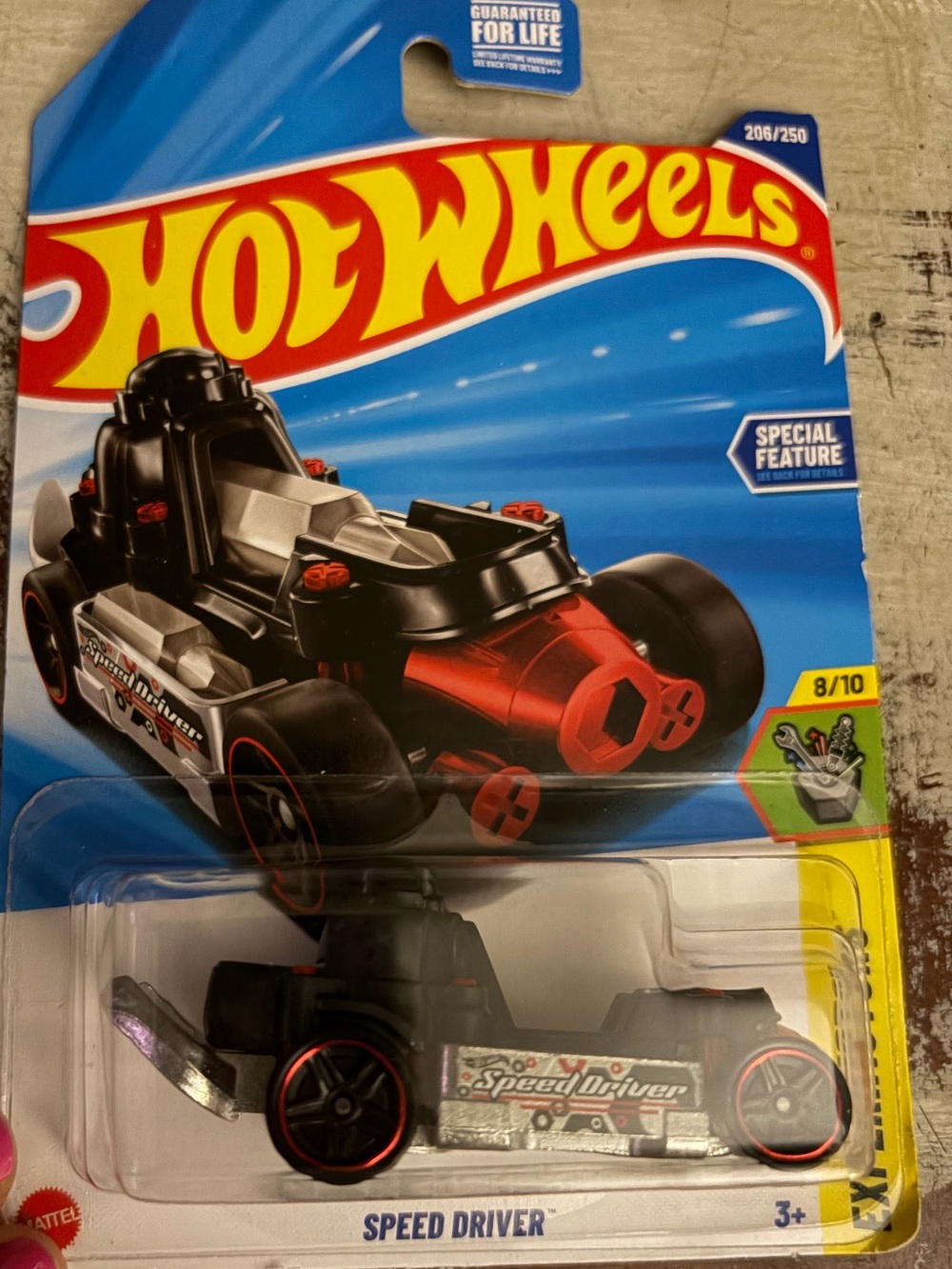 NEW Hot Wheels Speed Driver Toy Car - Black and Red Collectible Great Gift!